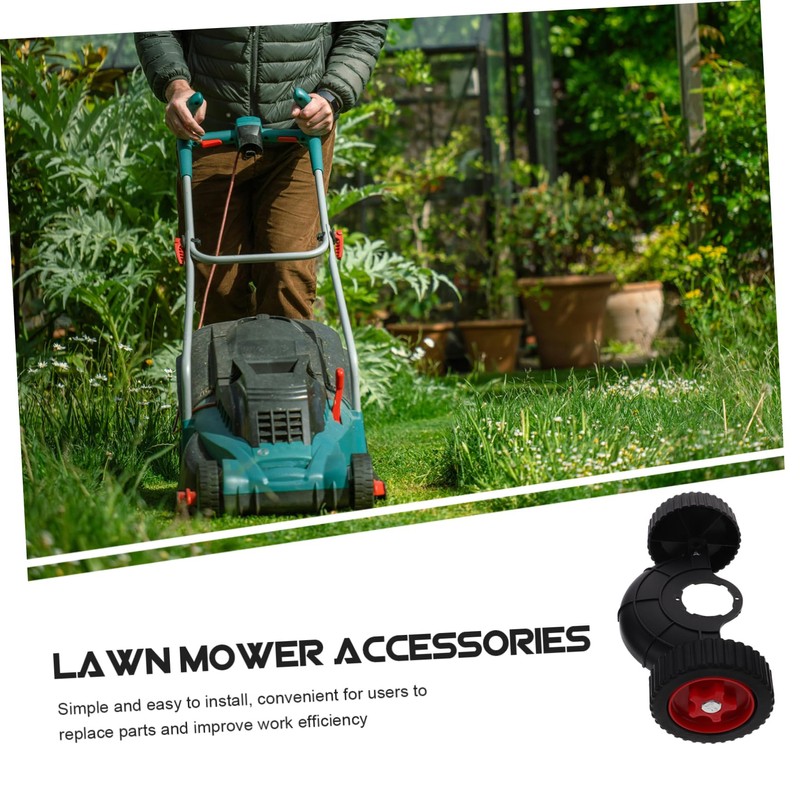 CAXUSD 1 Set Universal Caster Wheels for Lawn Mower Replacement