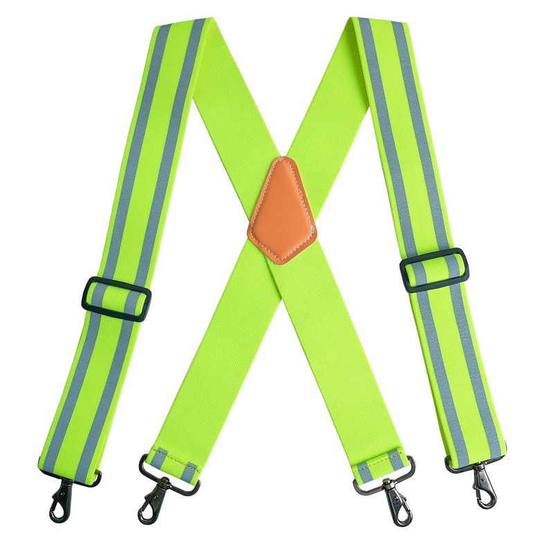 Suspenders for Men,High Visibility Tool Belt Suspender with Hook