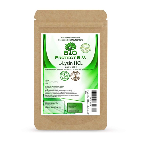 Bio Protect BV L-Lysine Powder 500 g without Additives 100%