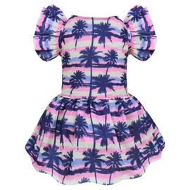 CuteBone Frilly Dog Dress Princess Puppy Birthday Dresses with Ruffled Sleeves Cat Clothes Outfit for Small Dogs Girl Pet Apparel FX03L