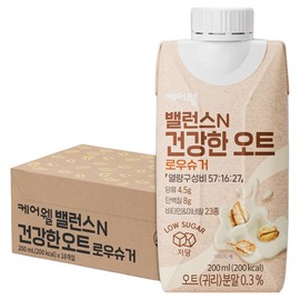 케어웰 밸런스N 건강한 오트 로우슈거, 200ml, 18개 Carewell Balance N Healthy Oat Low Sugar, 200ml, 18 pieces, 200ml × 18개