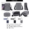 FUPUTWO Men's Mini Shoulder Bag, Cross-body Waterproof Pouch, Simple, Vertical,