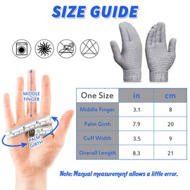 LassZone 2 Pairs Women Winter Touch Screen Gloves Warm Knitted Fingerless and Full Finger Gloves Thick Fleece Liner Thermal Mittens for Driving Cycling Running Driving Camping