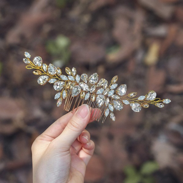 Yean Bride - Peine para el pelo de cristal de