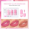 KISSIO Lip Gloss Set,3 PCS Moisturizing and Pigmented Lip Glaze,Liquid