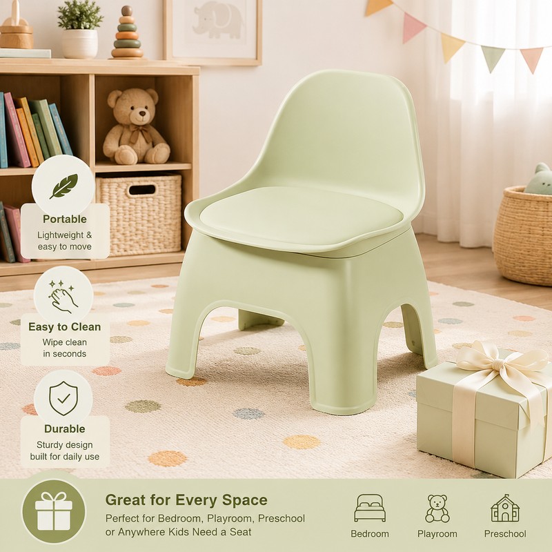 Stackable Plastic Stool for Kids and Home Use – Lightweight