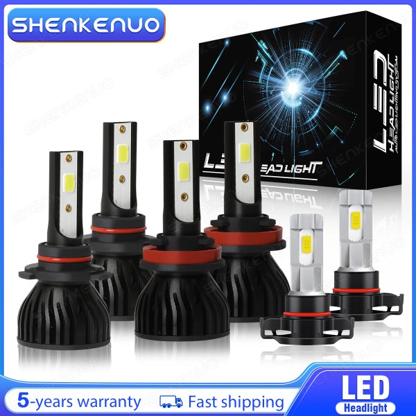 SHENKENUO For Jeep Grand Cherokee 2011 2012 2013 LED Headlights