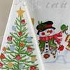 Benson Mills Believe Snowman Engineered Printed Jacquard Fabric Christmas Table