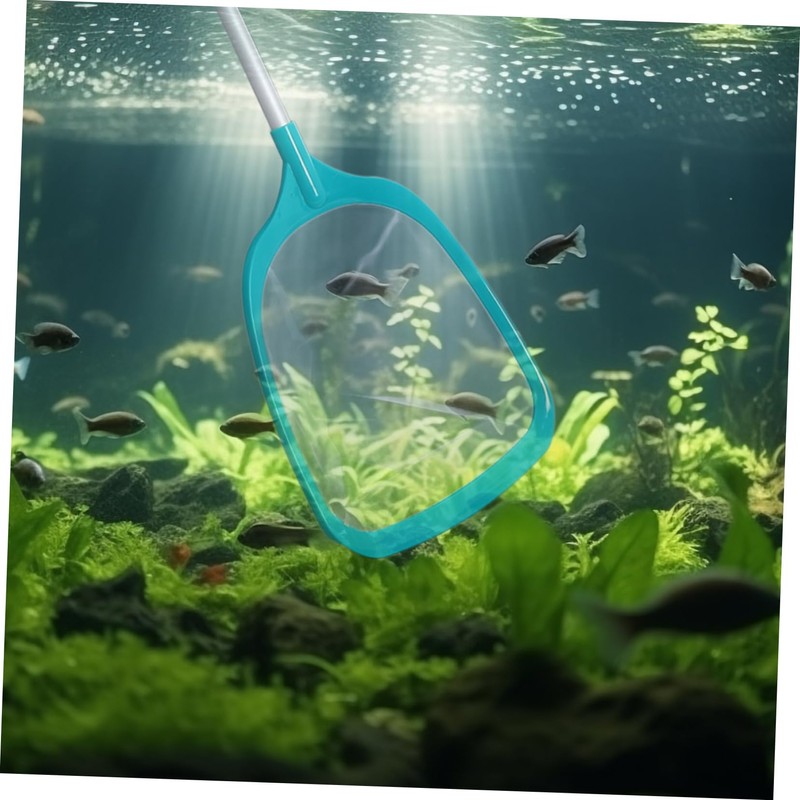 ORFOFE Cleaning Net with Section Pole Removable Pool Skimmer Tool