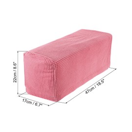 sourcing map 2pcs Stretch Armrest Covers for Chairs/Sofas, Couch Arm Covers with Twist Pin, Furniture Protector Slipcovers Pink