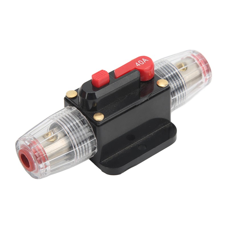Circuit Breaker Audio Fuse Inline Holder Manual Reset 12V‑48V for