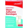 Leader Sheer Adhesive Bandages, Packs ofBlends with Skin, Helps Prevent