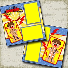 Operation Game - Premade Scrapbook Pages - EZ Layout 3120