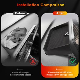 BSTW for Car Dash Storage Tray for 2024 2025 Grand Highlander Center Console Dashboard Organizer Insert Tray for Toyota Grand Highlander Dashboard Accessories (for Grand Highlander Dash Tray Style 1)