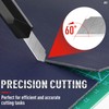 DIYSELF 50Pcs 9mm Utility Knife Replacement Blades, Snap Off Blades