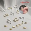 Nail Art Ring Frame Parts 5-Pack Gold Silver Total 10 Types / 네일아트 반지 링 프레임 파츠 5입 골드 실버 총10종