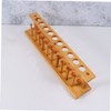 Baluue Wooden 10 Vents Test Tube Rack Holder Stand for