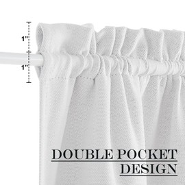 NICETOWN Blackout Door Curtains for Window, Privacy Curtains Thermal Insulate Covering for Patio Glass Front Door, 54 inch x 72 inches, Greyish White, 1 Panel