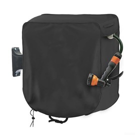 SPORTARC Garden Hose Reel Cover, Wall-Mounted Hose Reel Cover, Retractable Hose Reel Protective Cover with 420D Silver Coated Oxford Cloth, 1401320737