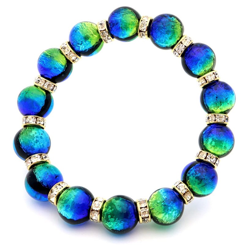 Sparkling Firefly Glass Bracelet, Keramarin, Sparkle, Men's, Women's, Okinawa, Souvenir,