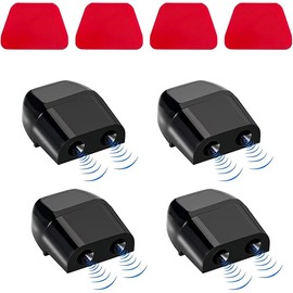 4PCS Deer Whistles for Car, Automotive Save a Deer Whistles to Avoid Collisions, Vehicle Deer Warning Devices Horn Sensor, Universal Animal Alert Car Accessories (Black, 4 PCS)