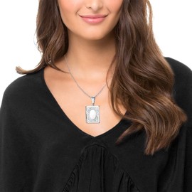 Cupimatch Book Shaped Photo Locket Pendant Necklace Charm Chain Fashion Jewelry 22"