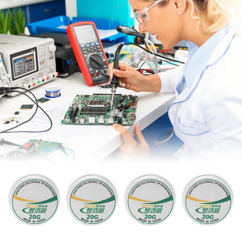 4Pcs Soldering Tip Refresher Clean Paste Tin Powder Resurrection Paste