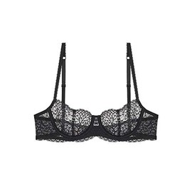 Journelle Women's Allegra Balconette Bra in Black, Size 34D Noir