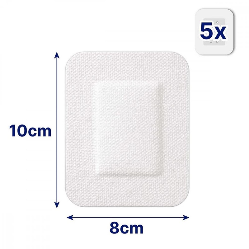 Hansaplast Sensitive XXL – 5 Plaster Strips in Size 8