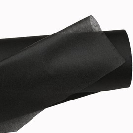 JPstraps - Ironing Fleece Fabric Insert Fabric for Iron-on, Fliseline One Side, Non-Woven for Crafts, Sewing, DIY, Patchwork, Repair, Hem, Padding (Black, 300 cm x 100 cm)