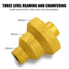 Diamond Brazed Step Drill Bit 20mm 35mm 50mm Multi Layer