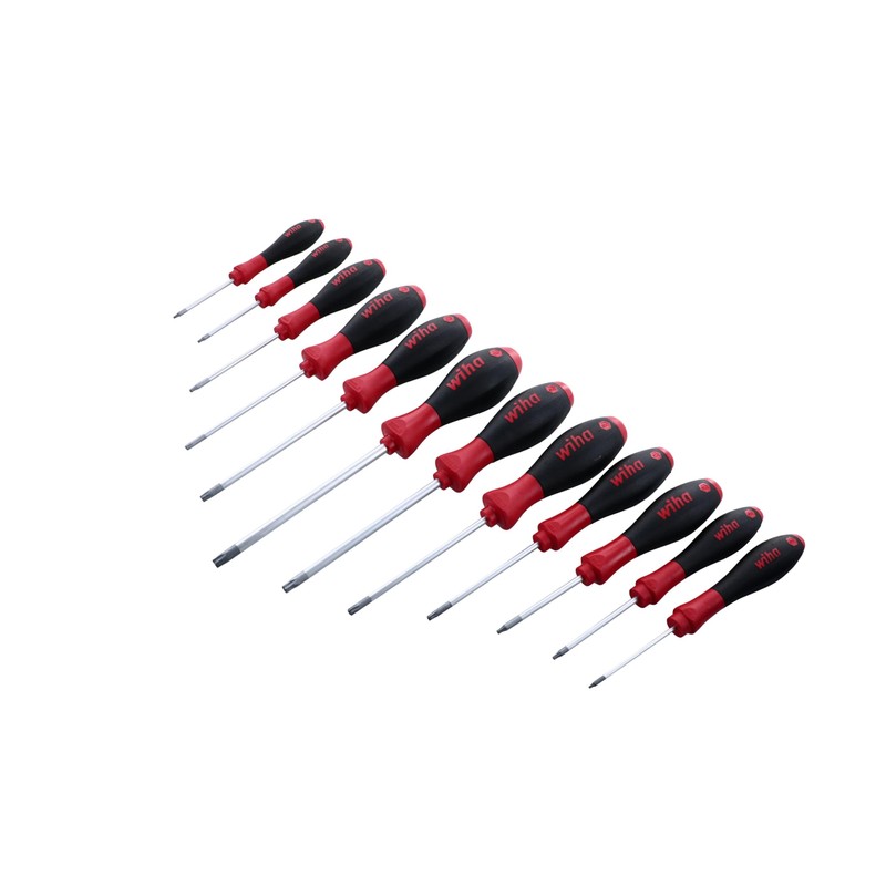 Wiha 36267 12-Piece T5-T40 Torx Driver Set with Soft Finish