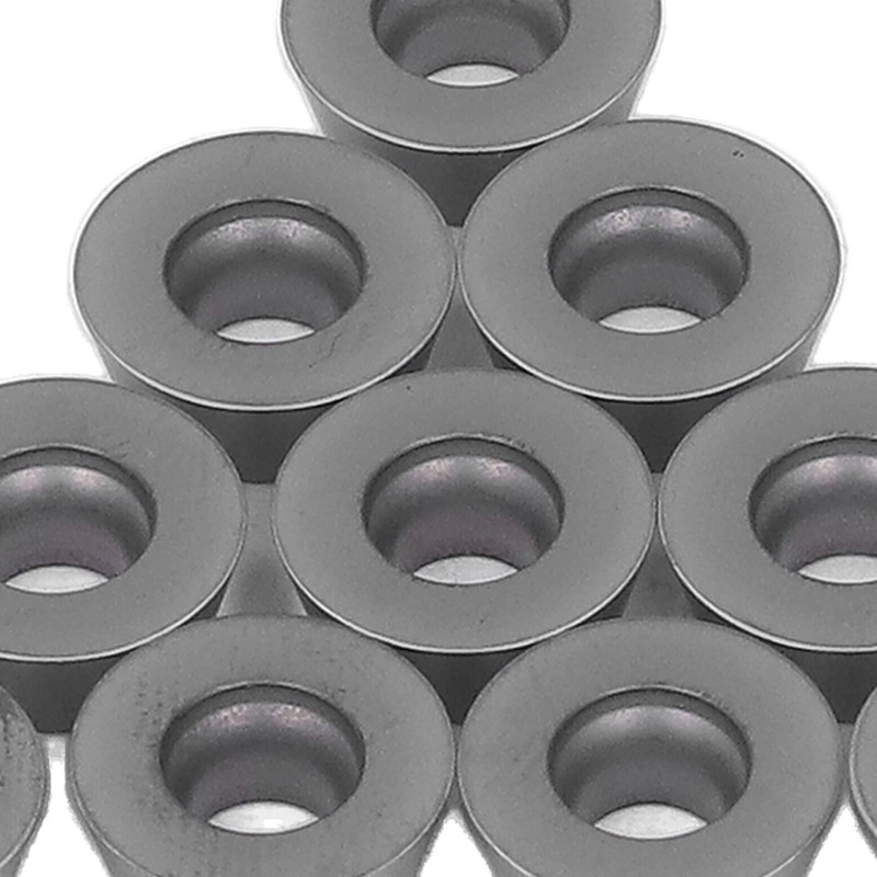 10PCS Black Coating Carbide Inserts Round CNC Turning Milling Inserts