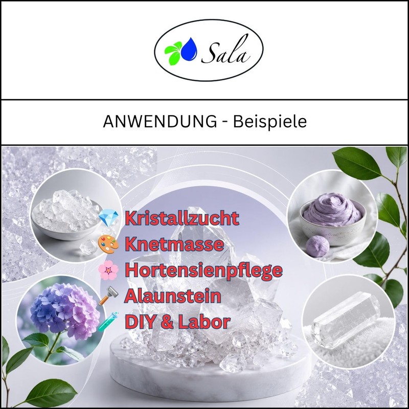 Sala Alum Potassium Aluminium Sulphate Ph. Eur. 250 g Bag