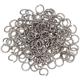 Craftdady 500pcs Stainless Steel Open Jump Rings 6mm 18 Gauge Silver Unsoldered Round Ring Connectors for Jewelry Making Repairing