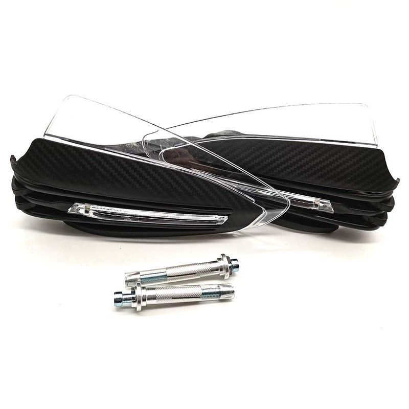 Motorcycle Hand Guard LED Turn Signal Hand Brush Protective Gear