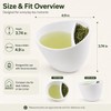Divided Ceramic Tea Cup for Loose Leaf Tea & Drip