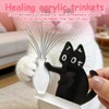 Wshxjzyay 2 Pack Cat Whisker Holder, Cute Black Cat Vase
