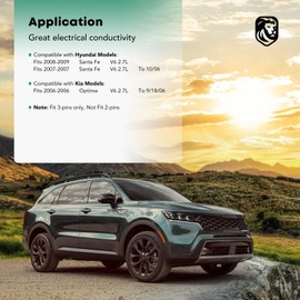 YHTAUTO - Bobina de encendido de repuesto para 2006 Kia Optima, 2007 2008 2009 Hyundai Santa Fe 2.7L V6 reemplazar 27301-3E100