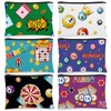 Shinylin 6 Pcs Bingo Cosmetic Bag Gifts for Women,Pattern Styles