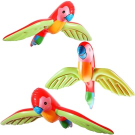 LQTSLFM Inflatable Parrot, Inflatable Toy, Swimming Pool, Inflatable Parrot Toy for Summer, Swimming Pool, Hawaii Decoration, Theme Party