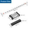 sourcing map MGN12 330mm Linear Guide Rail with MGN12H Sliding