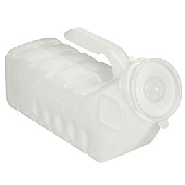 BodyHealt Deluxe Male Urinal Bottle - Urinals for Men 32oz/1000ml Bed Buddy with Spill Proof Lids. Plastic Pee Bottle, Portable Urinal for Men. Pee Container Men for Car, Camping & Incontinence 2 PC