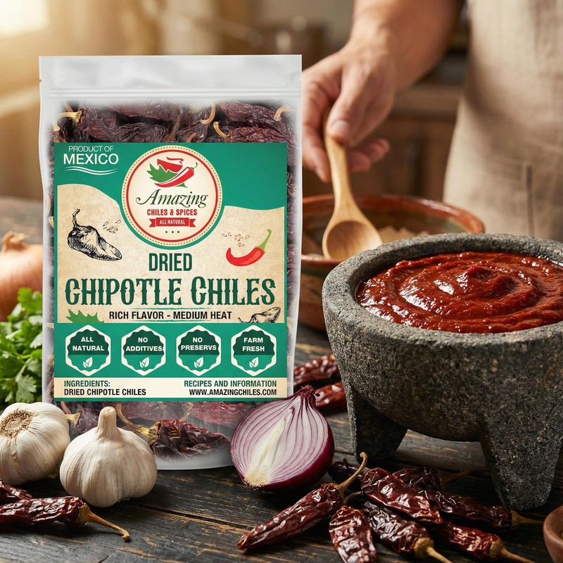 Dried Chipotle Morita Chile Peppers 16 oz – Robust Smokey