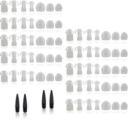 Domes Universal Domes for Sizes Small, Medium, Large & X-Large Earbud Replacements and BTE, Pack of 2