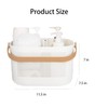 UUJOLY Plastic Storage Baskets with Handles, Shower Caddy Shelf Organizers