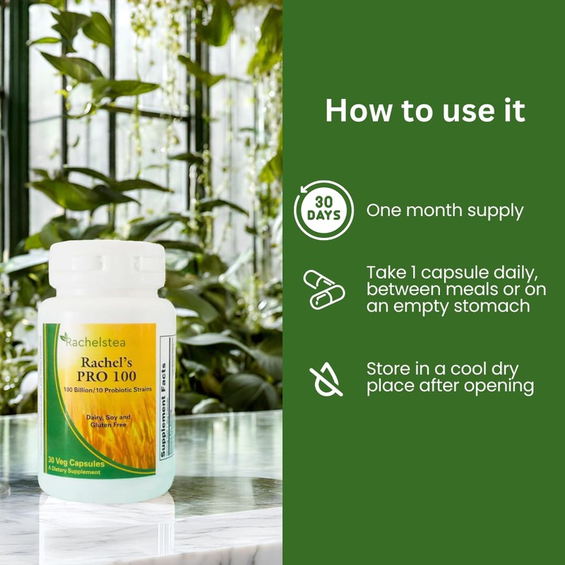 Rachel’s Pro 100 Probiotic: 100 Billion Count of probiotics