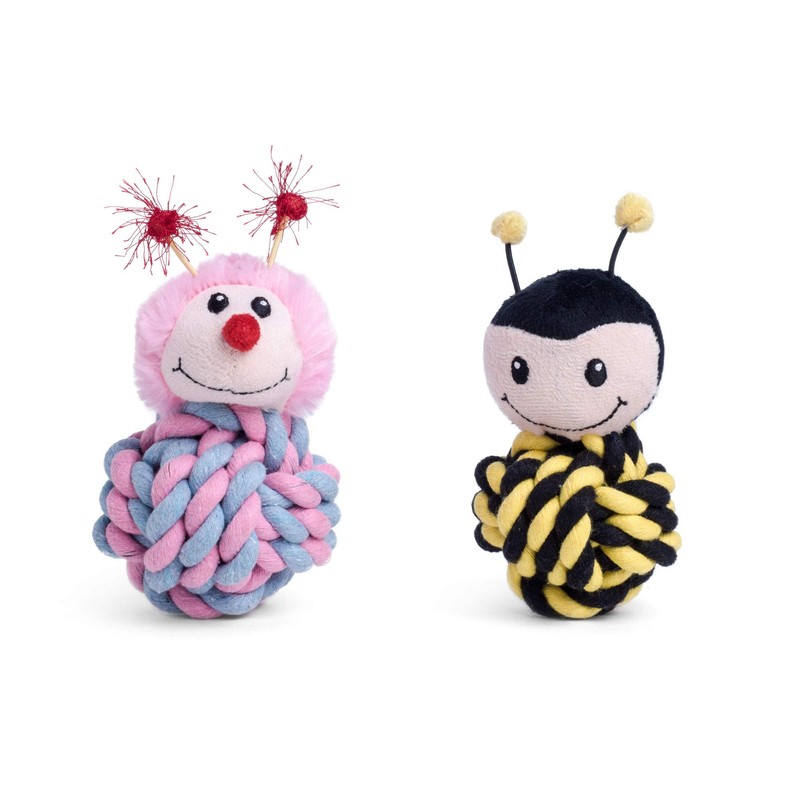 Petface Bert Rope Ball Dog Toy