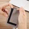 PU Leather ID Badge Holder with Clear Window, Vertical ID