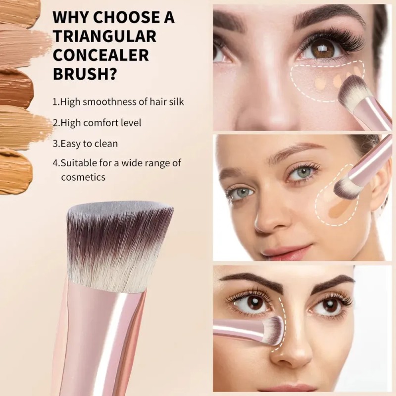 Brochas de Maquillaje Profesional 14 Piezas kit,Con 1 Soporte Para